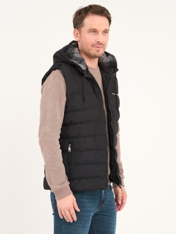 Lee Cooper - Vesta barbat cu gluga si detalii logo - Img 6