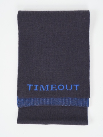 Timeout - Fular barbat cu imprimeu logo