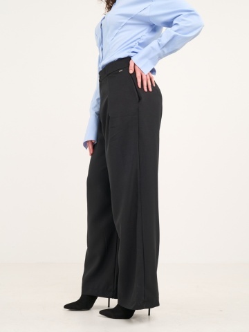Timeout - Pantaloni lungi dama cu buzunare de culoare uniforma - Img 4
