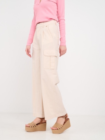 Timeout - Pantaloni lungi dama cu buzunare de culoare uniforma - Img 6