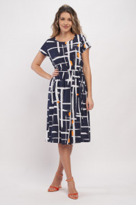 Timeout - Rochie dama cu model geometric