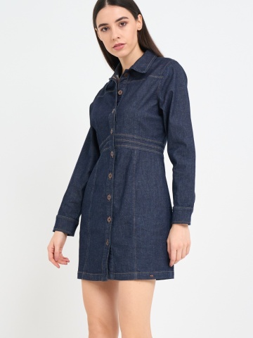 Timeout - Rochie dama din denim cu maneca lunga - Img 9