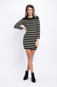Timeout - Rochie elastica dama cu model in dungi
