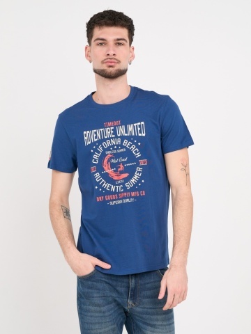 Timeout - Tricou barbat cu maneca scurta si imprimeu grafic