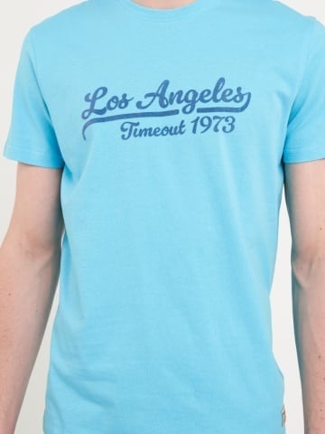 Timeout - Tricou barbat cu maneca scurta si imprimeu logo - Img 3