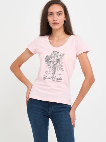 Timeout - Tricou dama cu imprimeu detalii grafice si logo