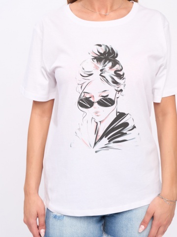 Timeout - Tricou dama cu imprimeu model - Img 2