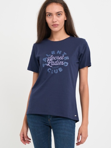 Timeout - Tricou dama cu logo si detalii grafice