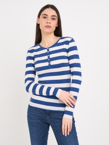 Timeout - Tricou dama cu maneca lunga si dungi - Img 5
