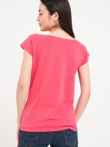 Timeout - Tricou dama cu maneca scurta de culoare uniforma - Img 5