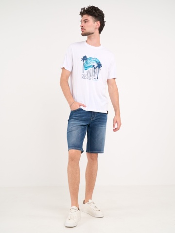 Kenvelo - Bermude barbat din denim cu aspect usor decolorat - Img 10