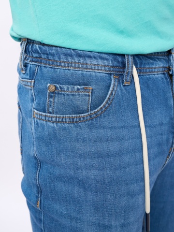 Kenvelo - Blugi barbat jogger cu aspect usor decolorat - Img 2