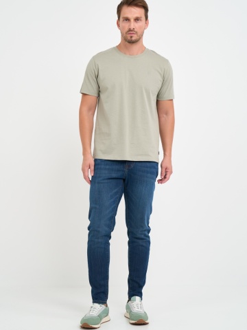 Kenvelo - Blugi barbat slim aspect usor decolorat - Img 7