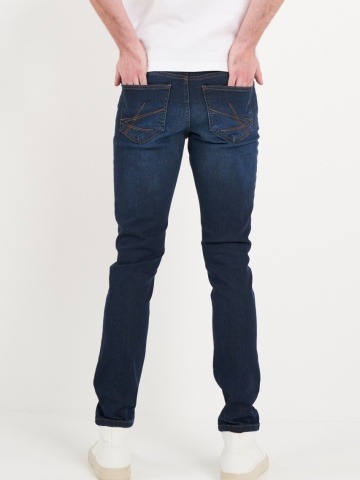 Kenvelo - Blugi barbat slim cu aspect decolorat - Img 6