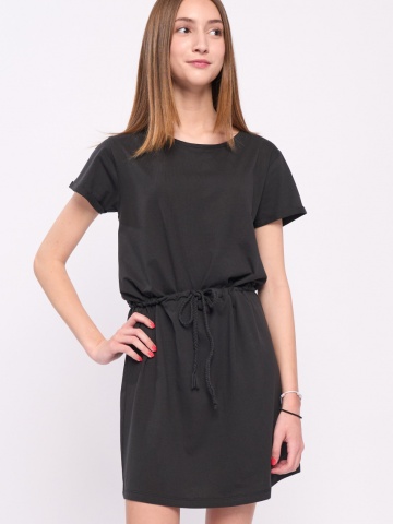 Kenvelo - Rochie maneca scurta dama de culoare uniforma