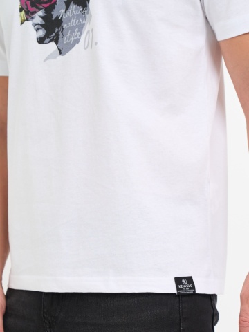 Kenvelo - Tricou barbat cu logo si detalii grafice - Img 2