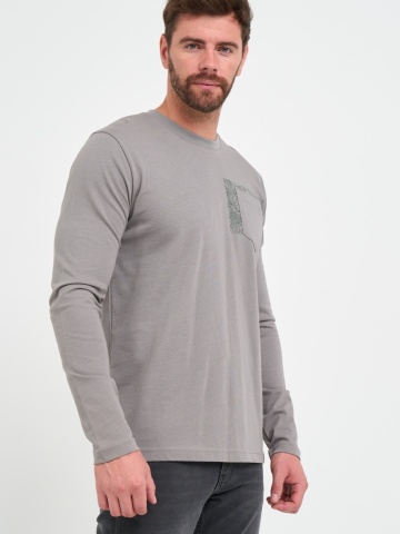 Kenvelo - Tricou barbat cu maneca lunga si buzunar - Img 5