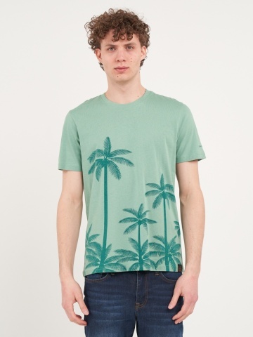 Kenvelo - Tricou barbat cu maneca scurta si imprimeu grafic