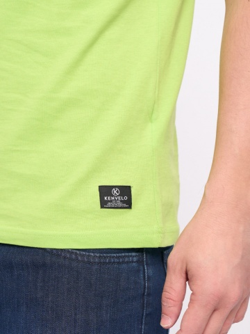 Kenvelo - Tricou cu maneca scurta barbat si imprimeu text - Img 2