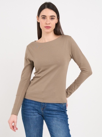 Kenvelo - Tricou dama cu maneca lunga de culoare uniforma