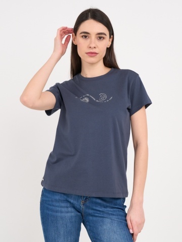 Kenvelo - Tricou dama cu maneca scurta si imprimeu