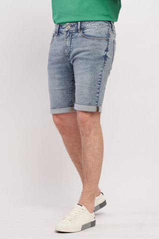 Lee Cooper - Bermuda barbat din denim cu aspect usor decolorat
