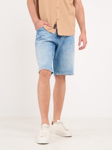 Lee Cooper - Bermude barbat din denim de culoare deschisa