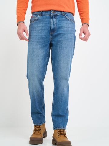 Lee Cooper - Blugi barbat loose fit cu aspect decolorat
