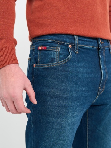 Lee Cooper - Blugi barbat regular fit cu aspect decolorat - Img 4