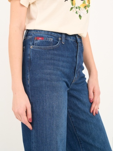 Lee Cooper - Blugi dama wide cu aspect usor decolorat - Img 2