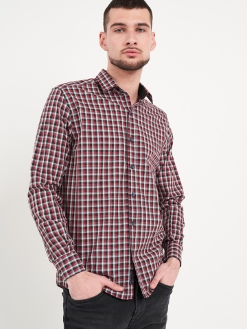 Lee Cooper - Camasa barbat regular cu model in carouri mici