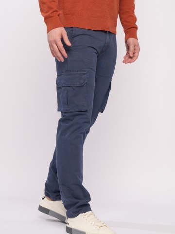 Lee Cooper - Pantaloni barbat cargo de culoare uniforma - Img 5