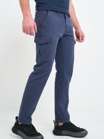 Lee Cooper - Pantaloni cargo barbat de culoare uniforma - Img 4