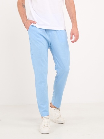 Lee Cooper - Pantaloni lungi barbat de culoare uniforma cu snur