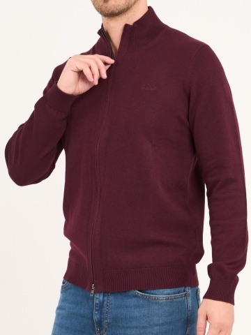 Lee Cooper - Pulover barbat cu fermoar de culoare uniforma - Img 2