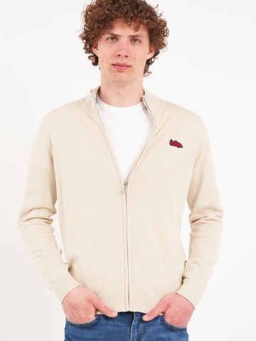 Lee Cooper - Pulover barbat cu fermoar si logo