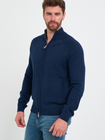 Lee Cooper - Pulover barbat de culoare uniforma cu fermoar - Img 6