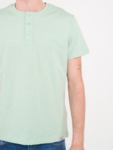 Lee Cooper - Tricou barbat cu detalii si nasturi - Img 4