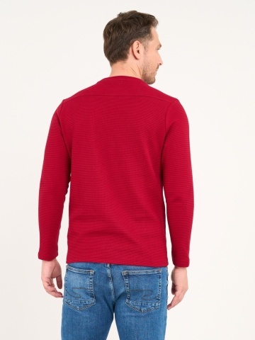 Lee Cooper - Tricou barbat cu maneca lunga de culoare uniforma - Img 2