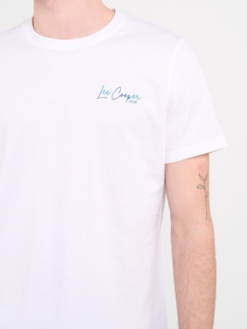 Lee Cooper - Tricou barbat cu maneca scurta si detalii logo - Img 2