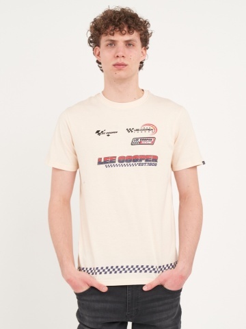 Lee Cooper - Tricou barbat cu maneca scurta si imprimeu grafic
