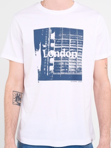 Lee Cooper - Tricou barbat cu maneca scurta si imprimeu grafic - Img 3