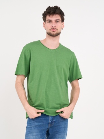 Lee Cooper - Tricou barbat de culoare uniforma cu detalii