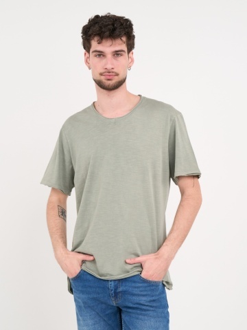 Lee Cooper - Tricou barbat de culoare uniforma cu detalii