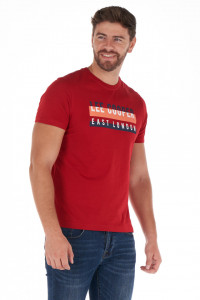 Lee Cooper - Tricou barbat din bumbac cu model logo imprimat