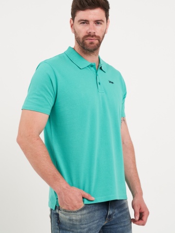 Lee Cooper - Tricou barbat polo de culoare uniforma - Img 2