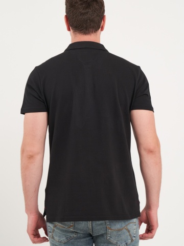 Lee Cooper - Tricou barbat polo de culoare uniforma - Img 2