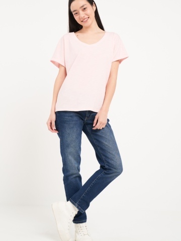 Lee Cooper - Tricou dama cu maneca scurta de culoare uniforma - Img 6