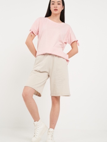 Lee Cooper - Tricou dama cu maneca scurta de culoare uniforma - Img 6