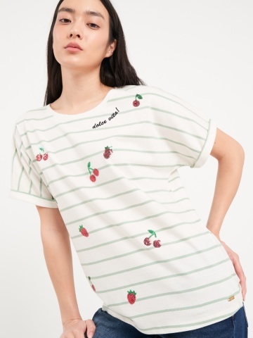 Lee Cooper - Tricou dama cu maneca scurta si detalii - Img 2